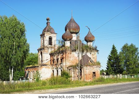 The Ascension Church In The Village Myt Of Ivanovo Region