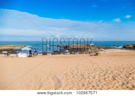  Beach in Oualidia, Atlantic coast of Morocco