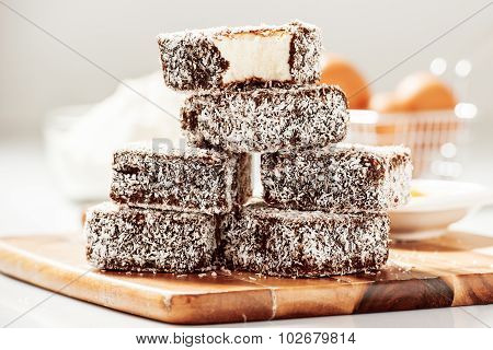 Group of Lamingtons