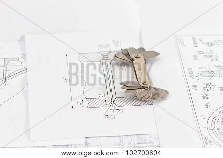 Templates For Visual Measurement Control Are On The Drawing Pipe Element
