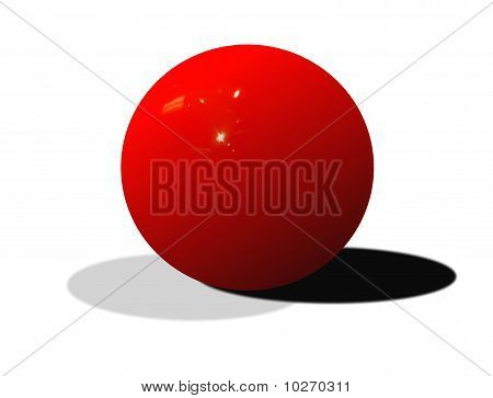 Ball Snooker czerwony
