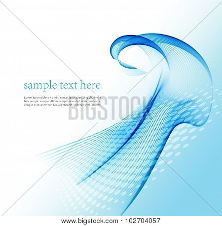 wave line abstract. Vector illustration