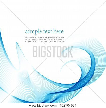 wave line abstract. Vector illustration