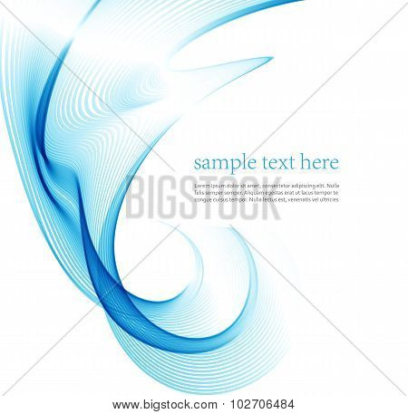 wave line abstract. Vector illustration