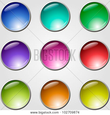 Web buttons set
