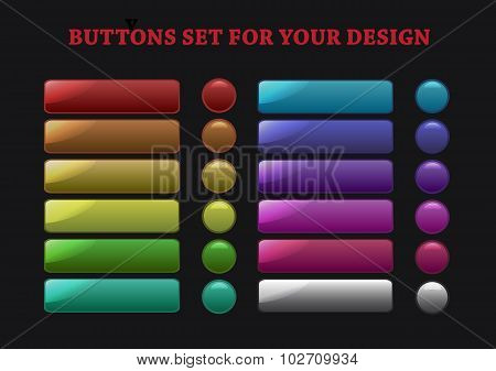 Web buttons set