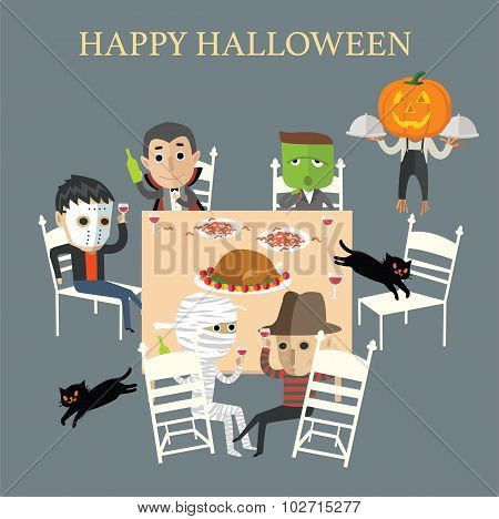 happy halloween eps10 format