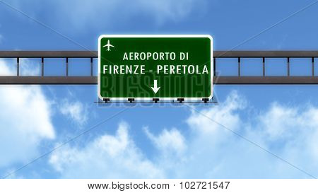 Italy Airport Highway Road Sign