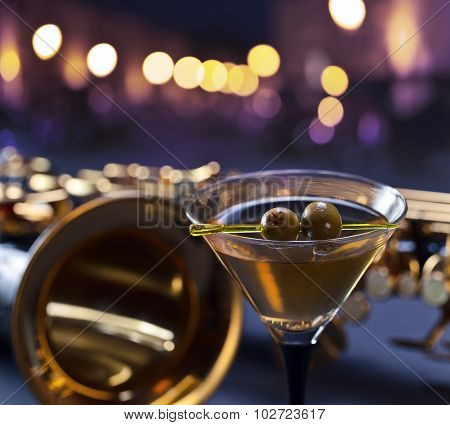 Martini And Saxophone