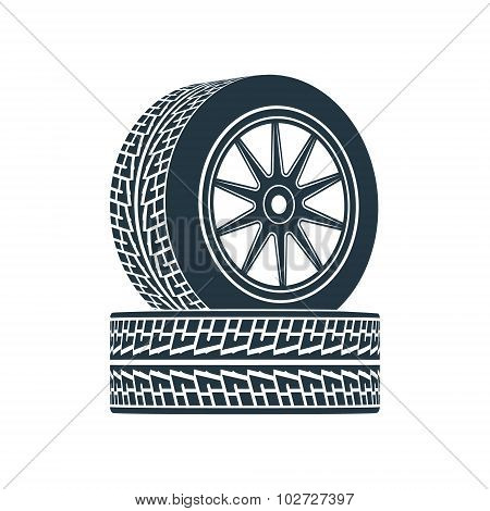 rubber wheel tire rim drive car
