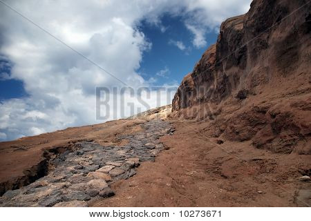 Red Slope Of The Vulcano Volcano, Sicily