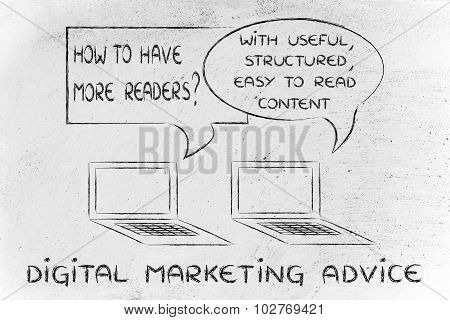 Digital Marketing Advice: Focus On Useful Readable Content