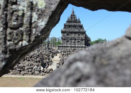 Budhism Temple And Statue in Jogja Indonesia