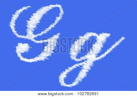 letters of clouds