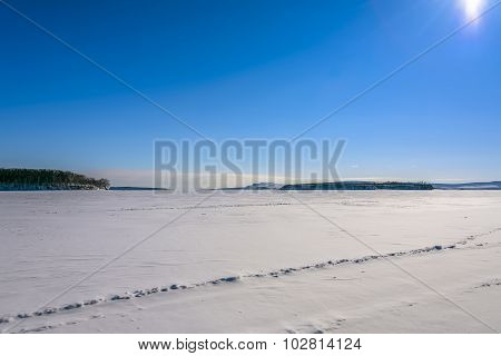 Winter seascape