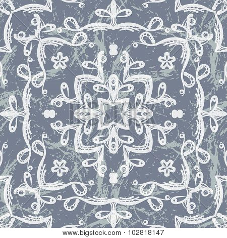 Vector seamless pattern imitating lace