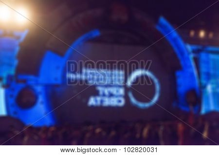 Light projection festival theme blur background