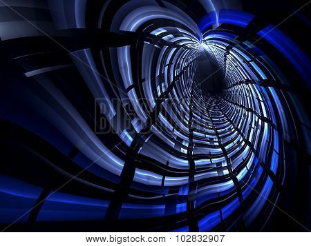 Abstract Computer-generated Image Modern Dark Blue Background