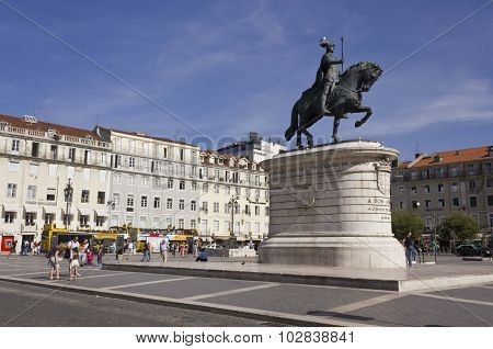 Equestrian Statue Of King John in Lisbon