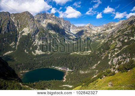 Lake in mountains