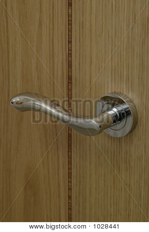 Maniglia porta cromata