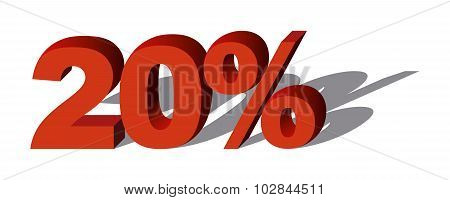 Illustration Vector Graphic Sale Percent 20