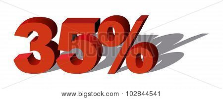 Illustration Vector Graphic Sale Percent 35
