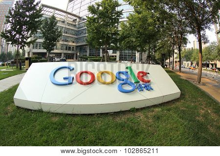 Google Corporation Building sign