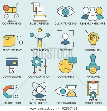 Customer relationship management icons - part 8