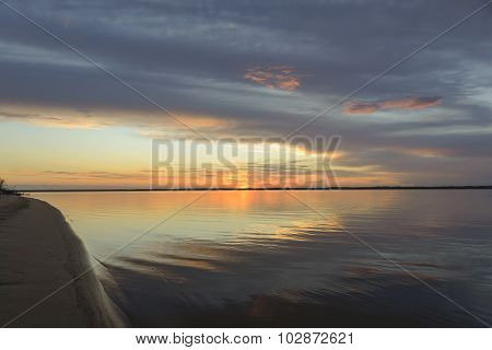 Ideal sunset .