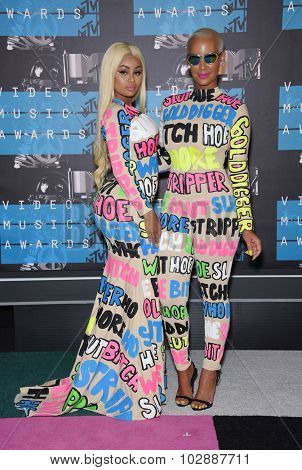 LOS ANGELES - AUG 30:  Blac Chyna & Amber Rose 2015 MTV Video Music Awards - Arrivals  on August 30, 2015 in Hollywood, CA                