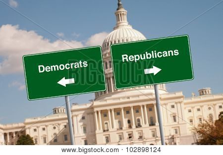 Street signs in Washington D.C.