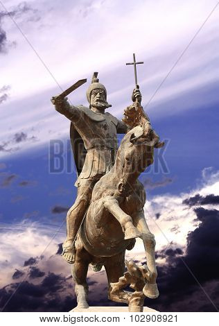 Monument To Vardan Mamikonian In Gyumri