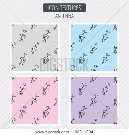 Antenna icon. Sputnik satellite sign.