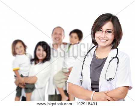Smiling Medical Doctor With Stethoscope