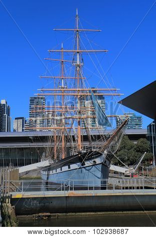 Historical sailing ship Melbourne Australia