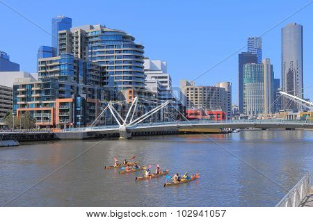 Melbourne waterfront cityscape Australia
