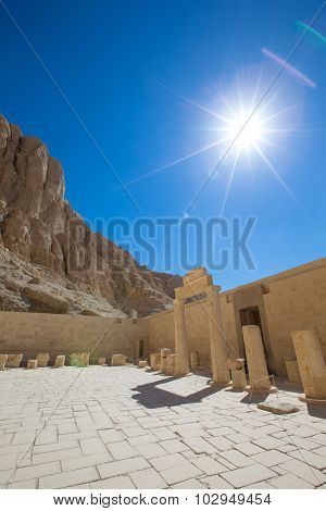 The temple of Hatshepsut near Luxor in Egypt