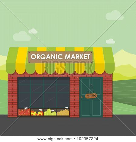 Organic Market Concept.