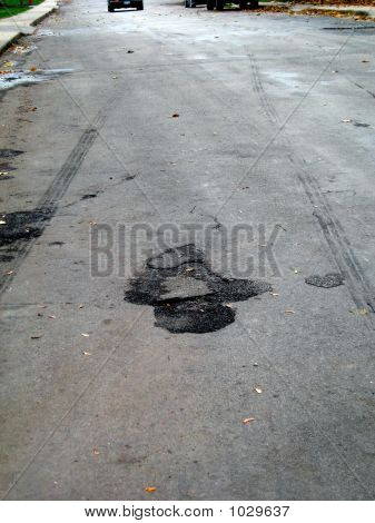 Skid Marks Schlagloch und Asphalt 1