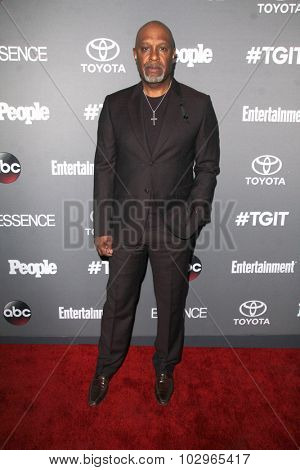 LOS ANGELES - SEP 26:  James Pickens Jr. at the TGIT 2015 Premiere Event Red Carpet at the Gracias Madre on September 26, 2015 in Los Angeles, CA