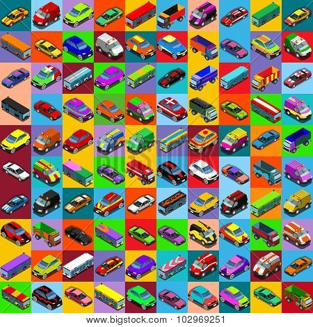 Cars 2 Flat 01 Vehicle Isometric