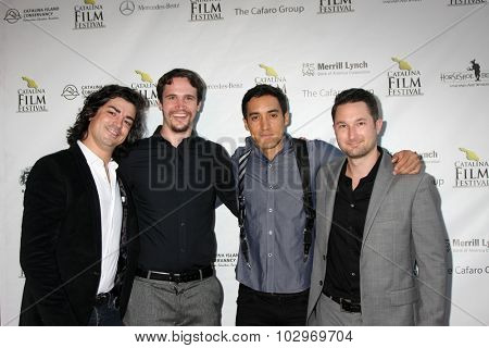 LOS ANGELES - SEP 25:  Michael J Marasco, Eric Jordan Baker, Keahu Kahuanui, Quinn P Smith at the Catalina Film Festival Friday Evening Gala at the Avalon Theater on September 25, 2015 in Avalon, CA