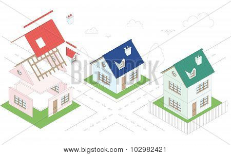 Isometric Houses
