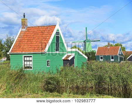Traditional Dutch village.