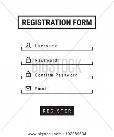Registration form