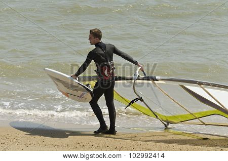 a windsurfer