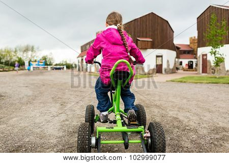 Girl Driving Trike