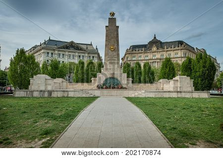 Budapest The Capital Of Hungary Crossed By The Danube River