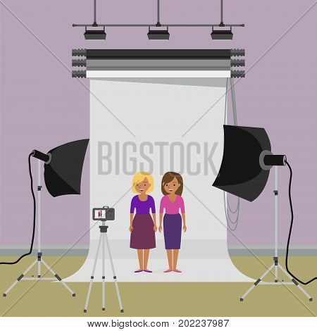 Family Photo In Studio